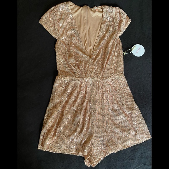 womens sequin romper